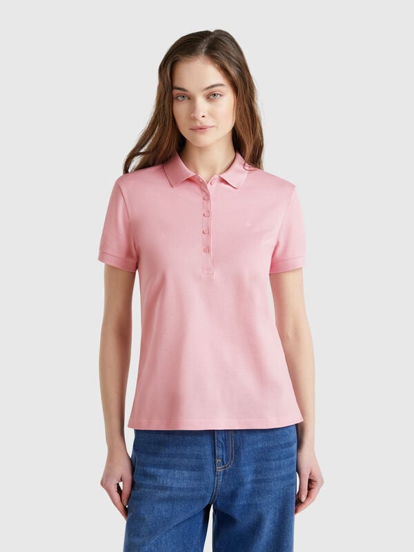 Polo slim fit in cotone stretch Donna