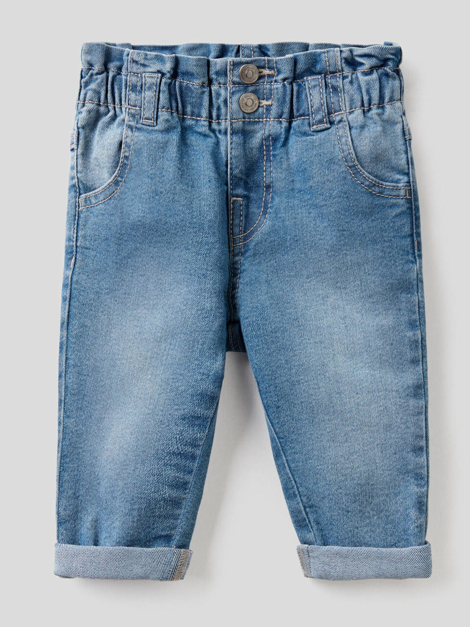 "Eco Recycle" paperbag cut jeans image number 1