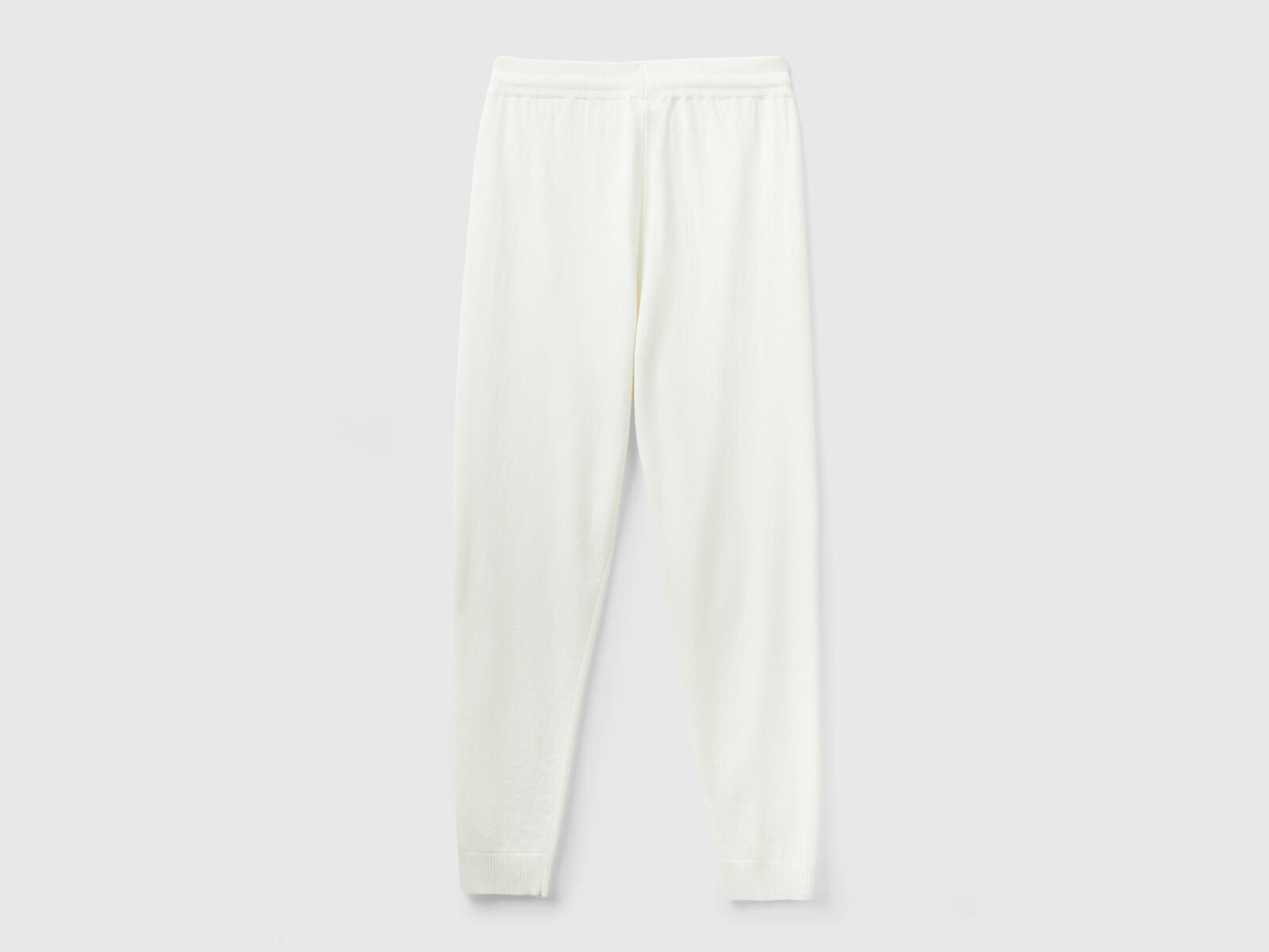 Pantalon de jogging pour femme en cachemire mélangé blanc naturel