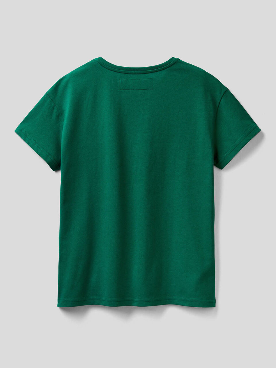 T-shirt 100% cotone bio con stampa logo image number 2
