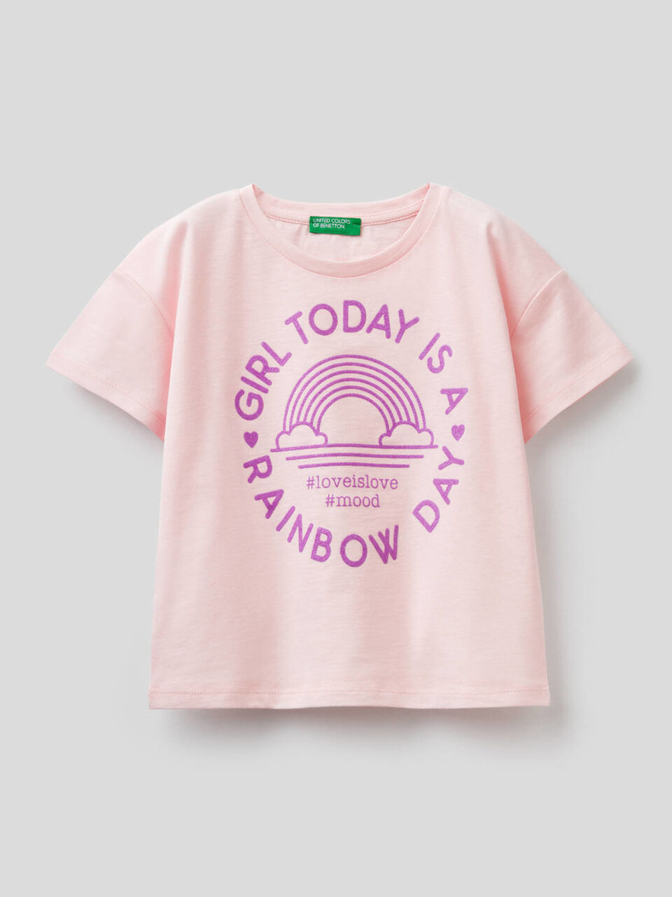 T-shirt boxy in puro cotone image number 1
