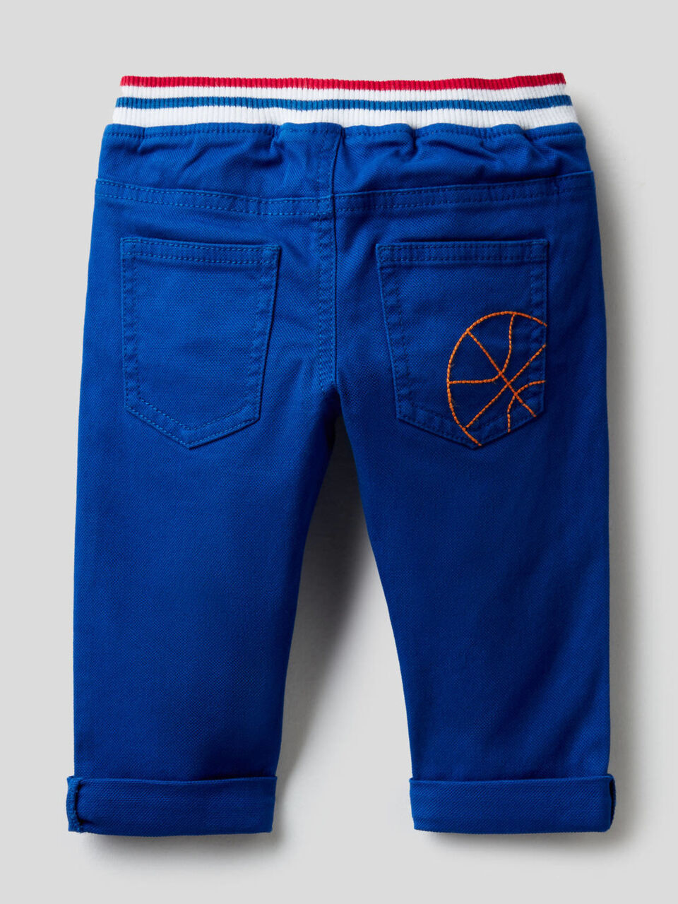 Pantalon avec cordon de serrage en coton stretch image number 2