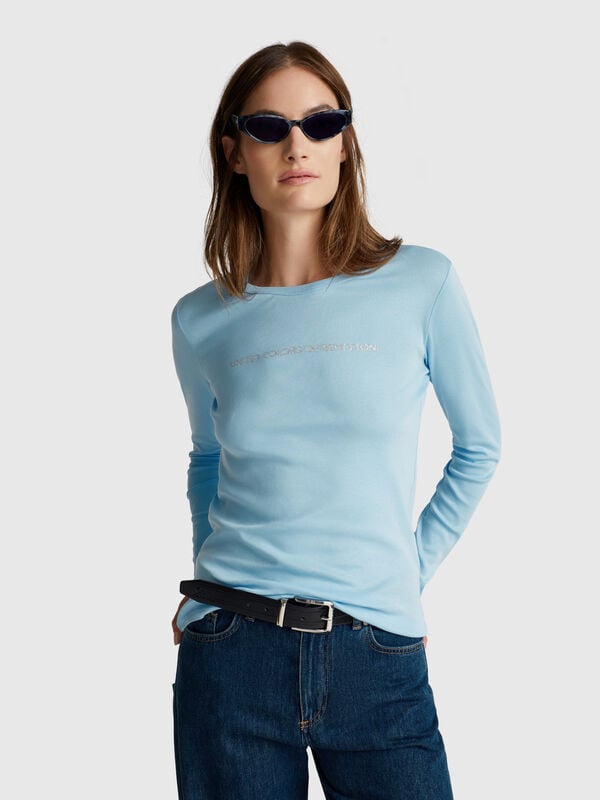 100% cotton long sleeve t-shirt Women