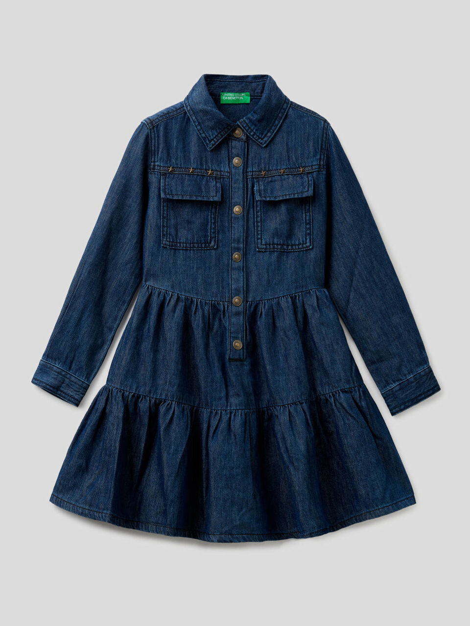 Robe en jeans avec volants image number 1