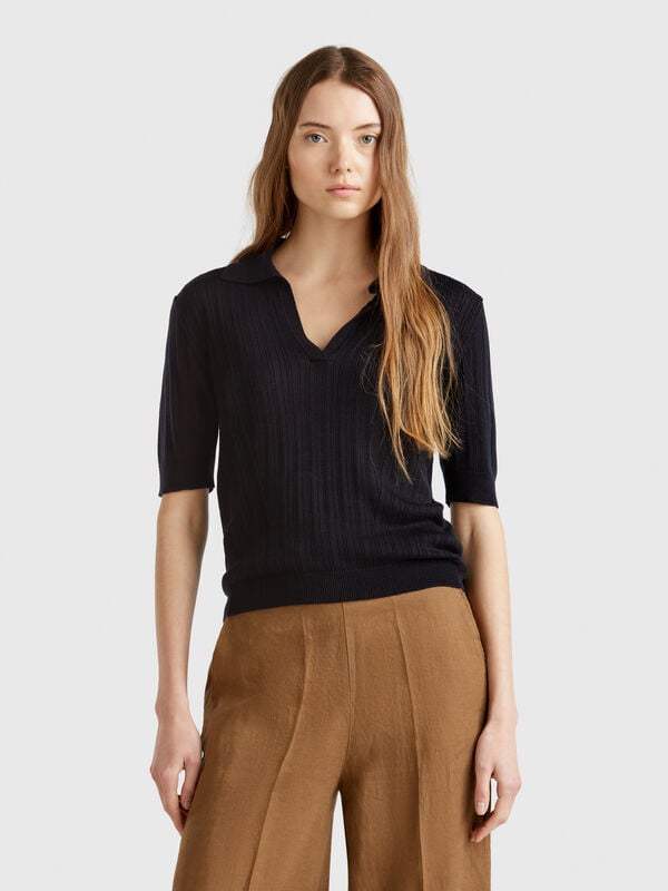 Polo in maglia a manica corta Donna