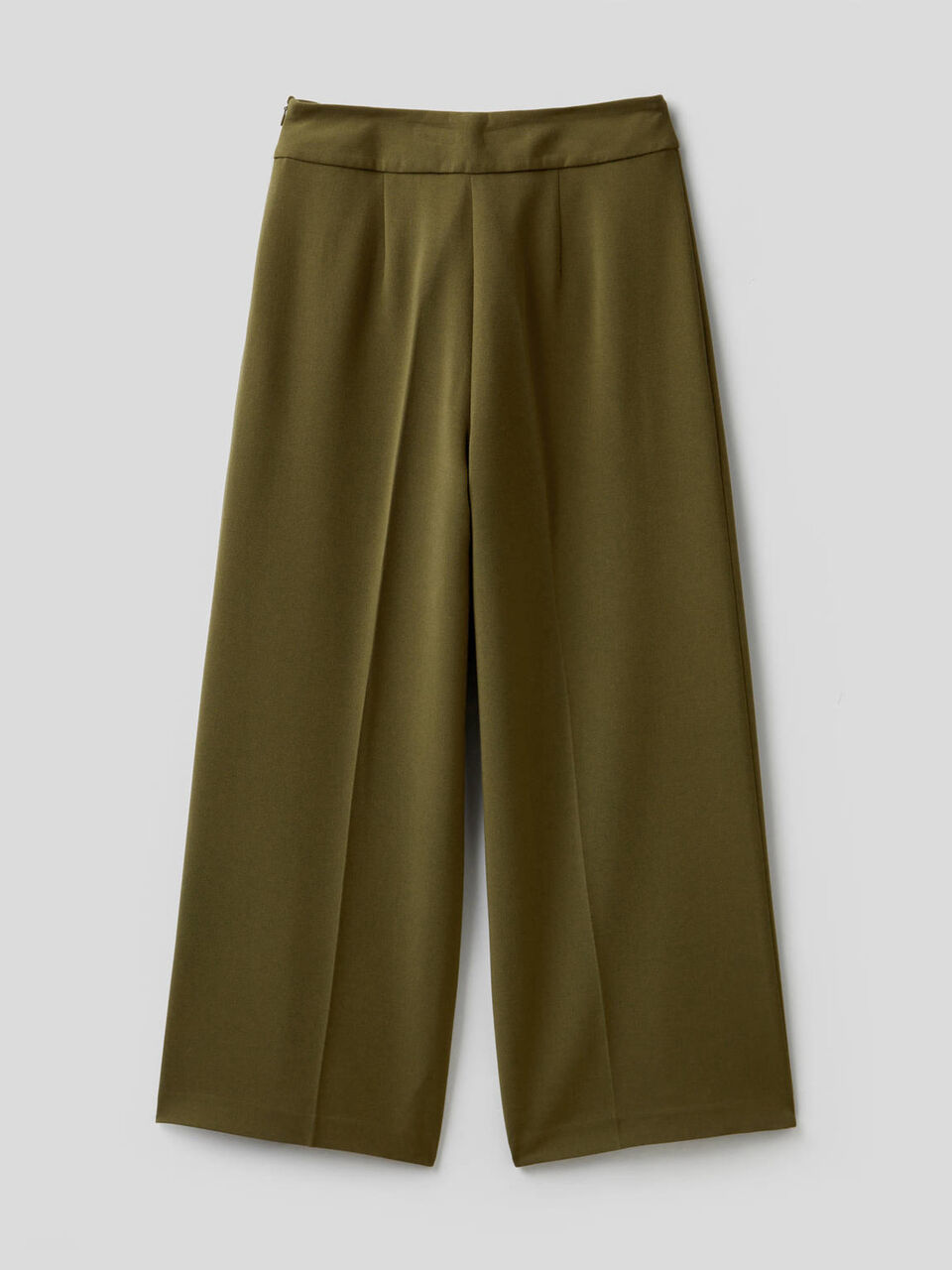 Pantaloni cropped a gamba ampia image number 2