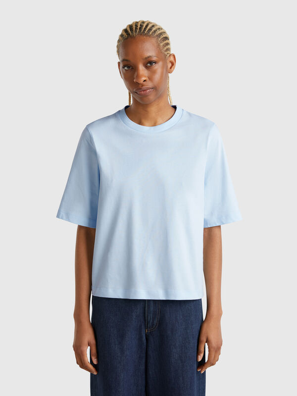 T-Shirt boxy fit, 100% Baumwolle Damen