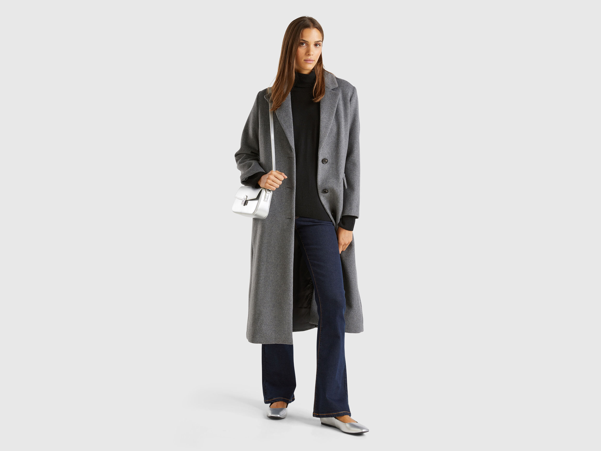 Benetton wool coat top