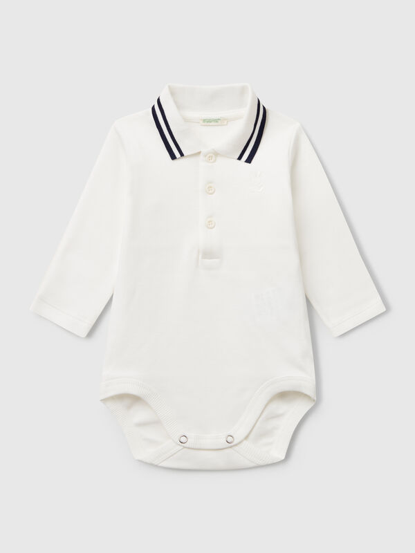 Polo-Body aus Baumwolle Newborn