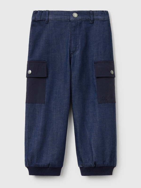 Joggers cargo di jeans Bambino
