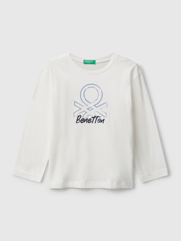 T-shirt con stampa logo Bambino
