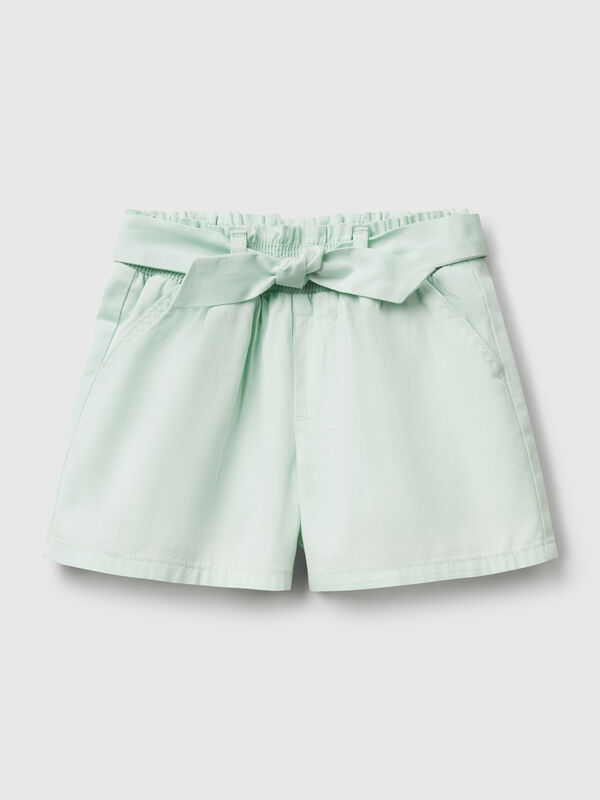 Pantaloni corti con fusciacca Bambina