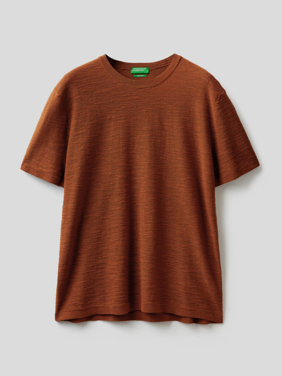 Tricot sweater in linen blend image number 1
