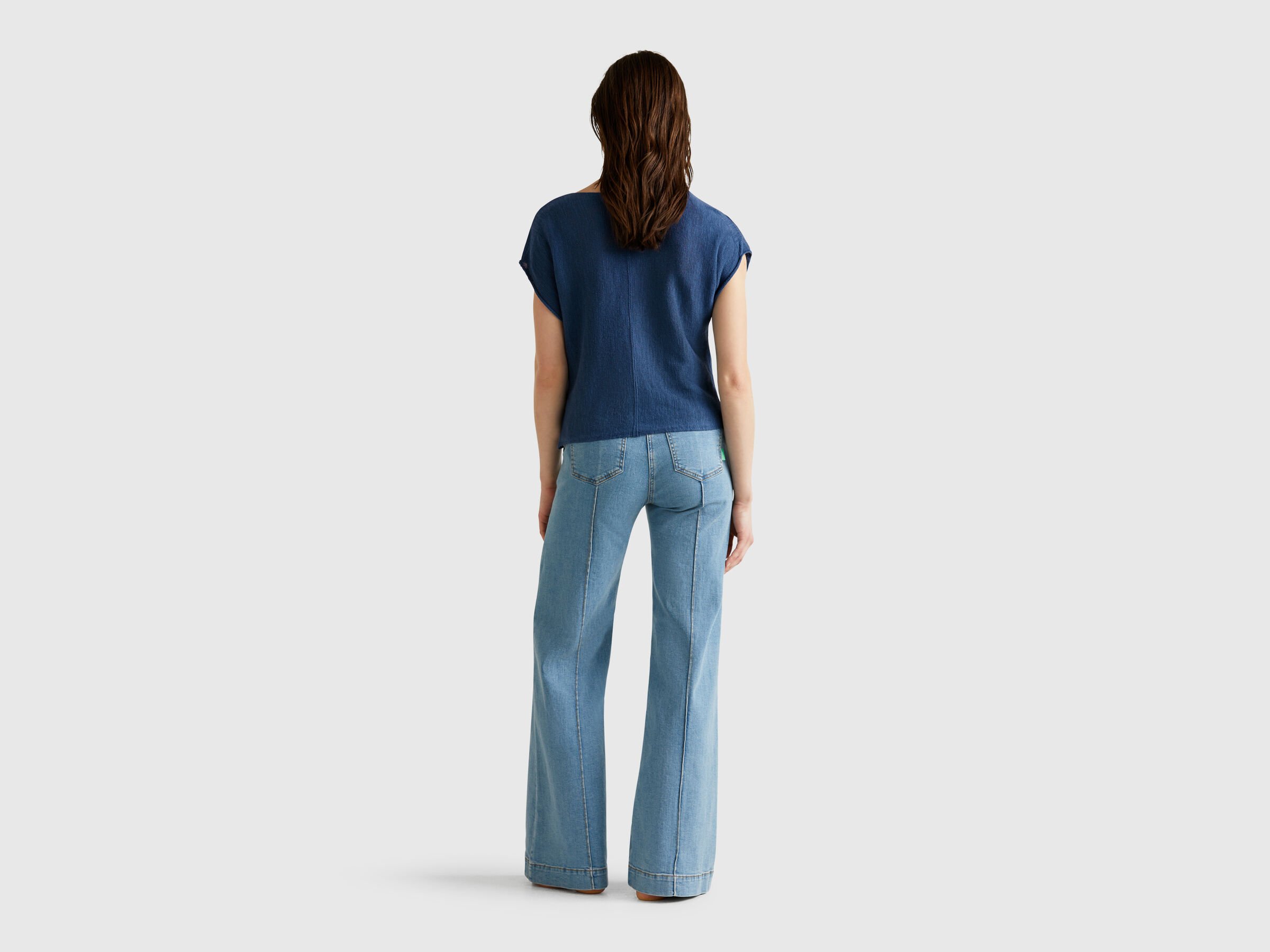 S/L V NECK SWEATER Femme image number 1