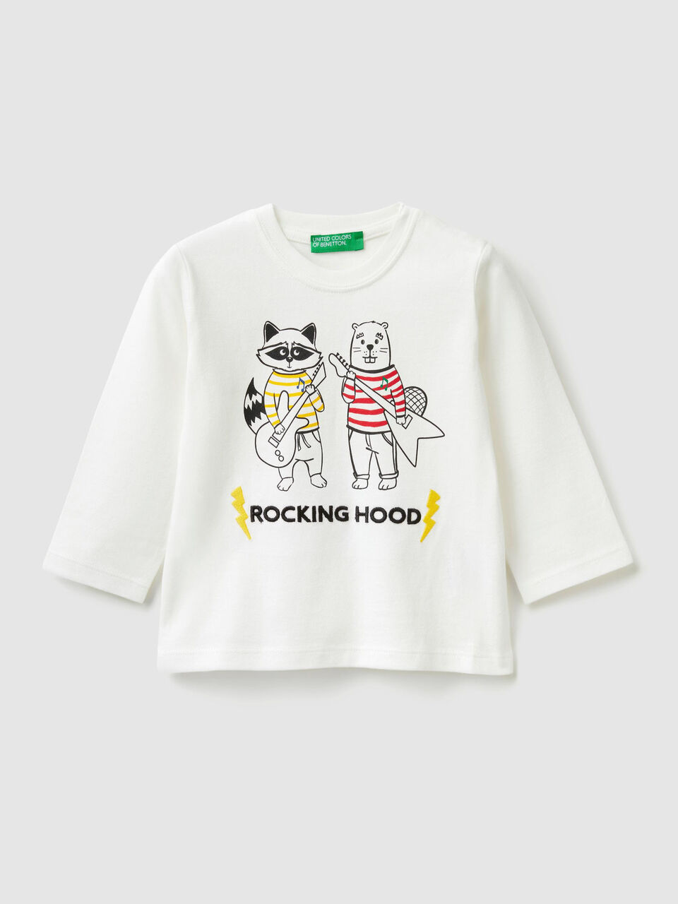 T-shirt en coton bio avec broderie image number 1