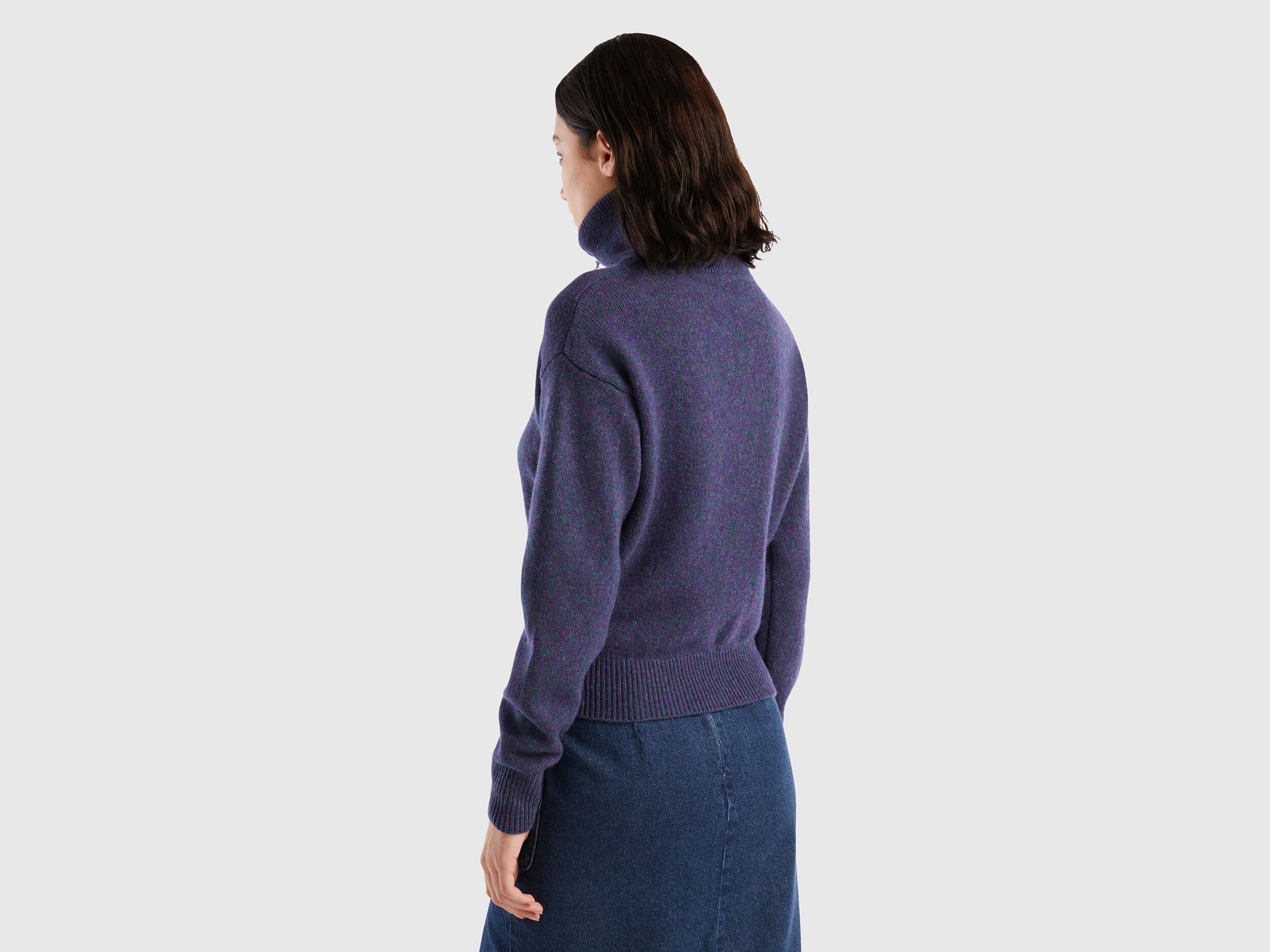 Benetton maglioni collo discount alto