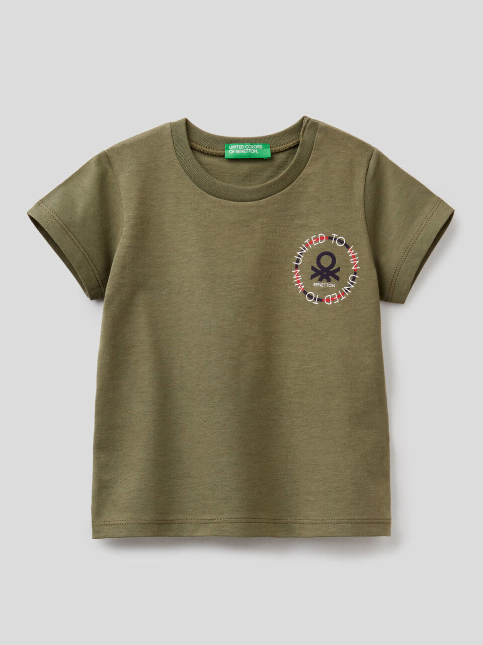 T-Shirt aus Bio-Baumwolle mit Logoprint image number 1
