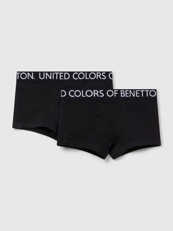 Due boxer con elastico logato Bambino
