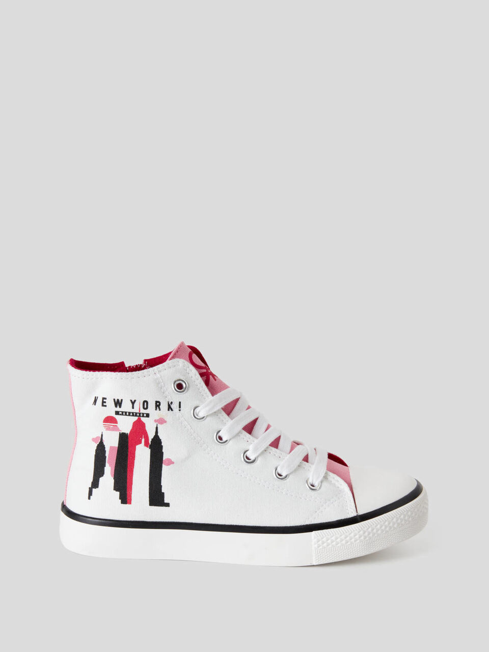 High-top sneakers with print image number 1