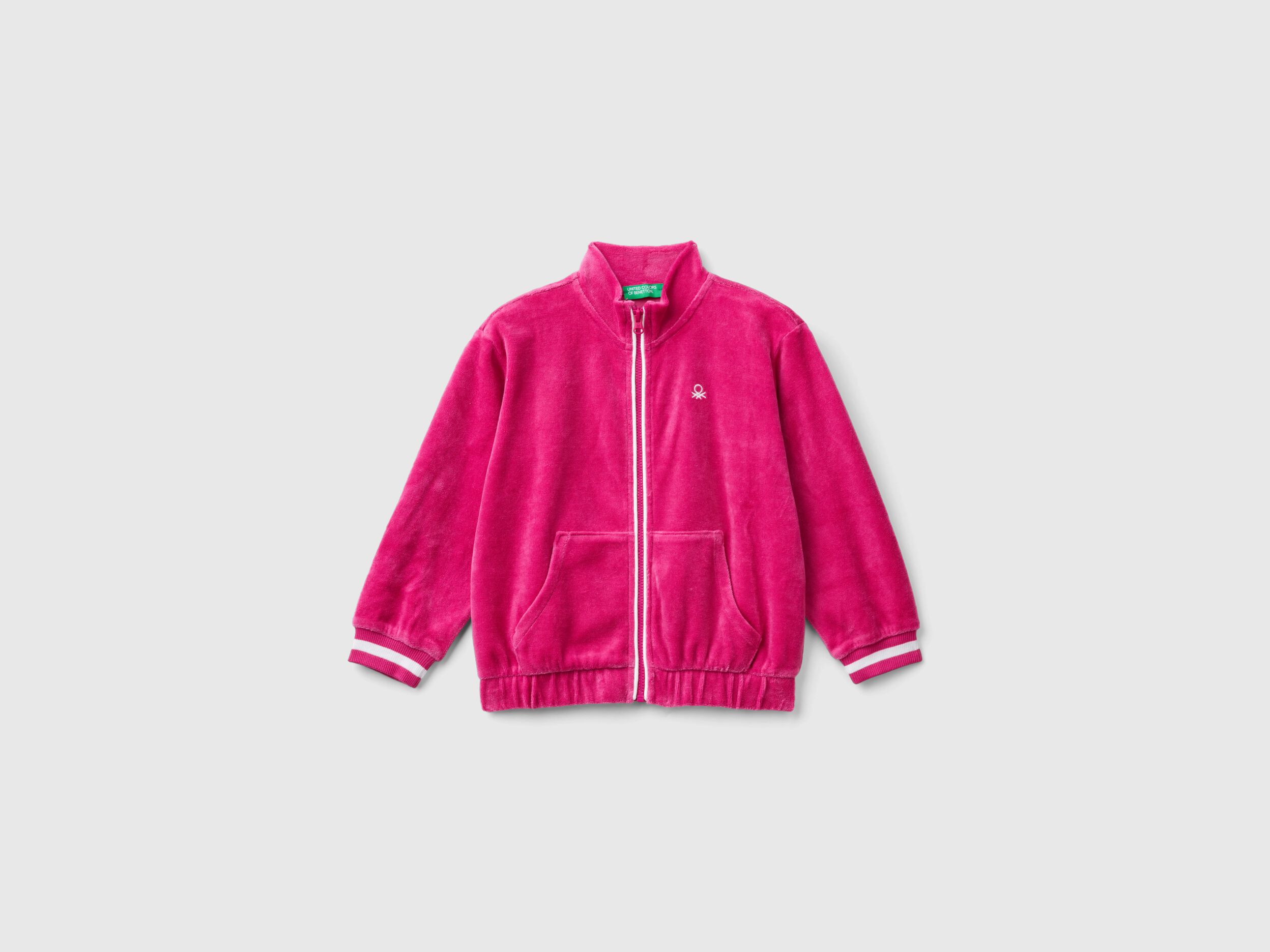 Felpa bambina con zip senza cappuccio shop