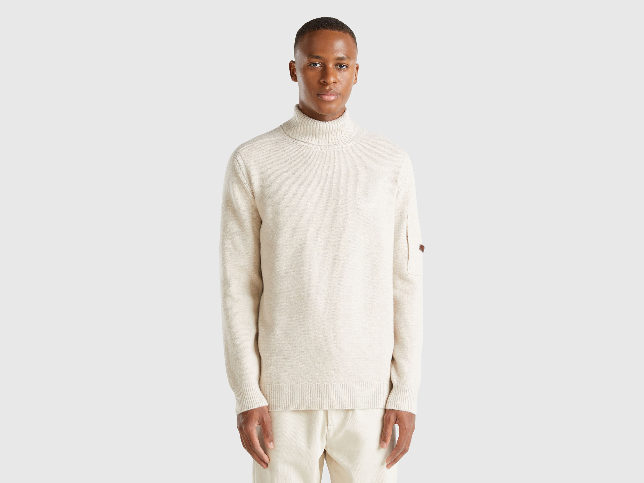 High collar turtleneck on sale