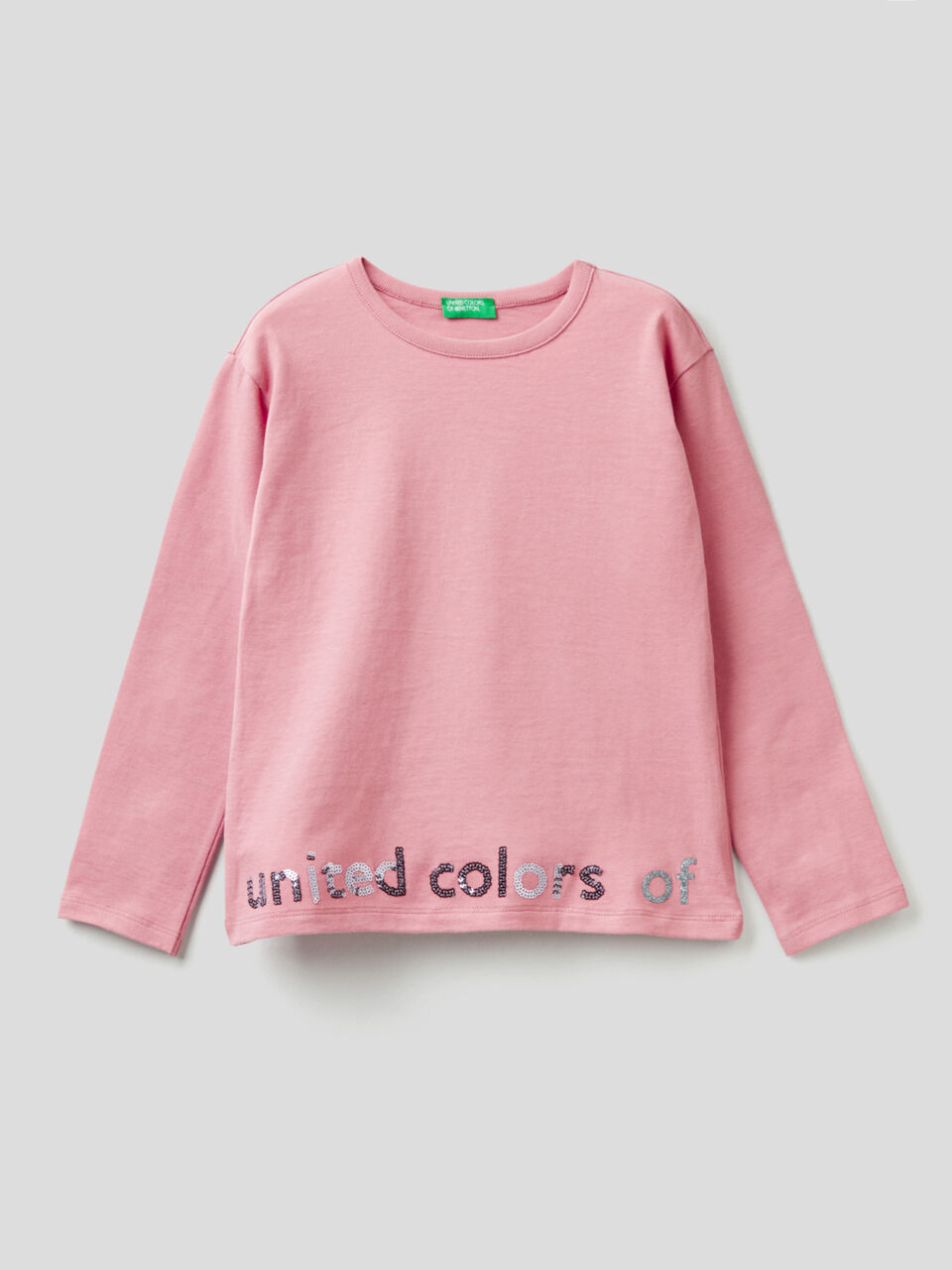 T-shirt with sequins details image number 1