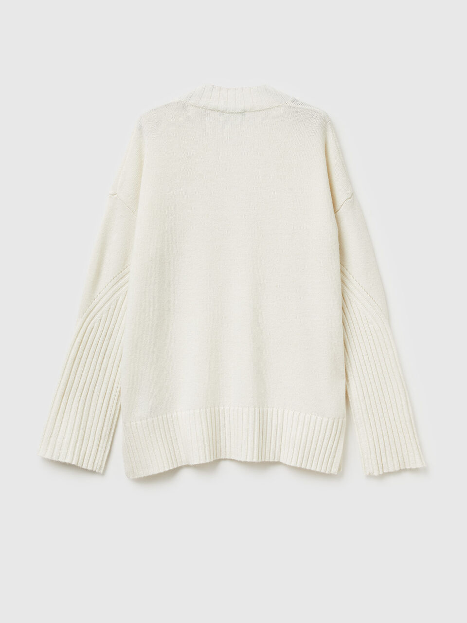 MAGLIA SCOLLO V M/L Donna image number 2