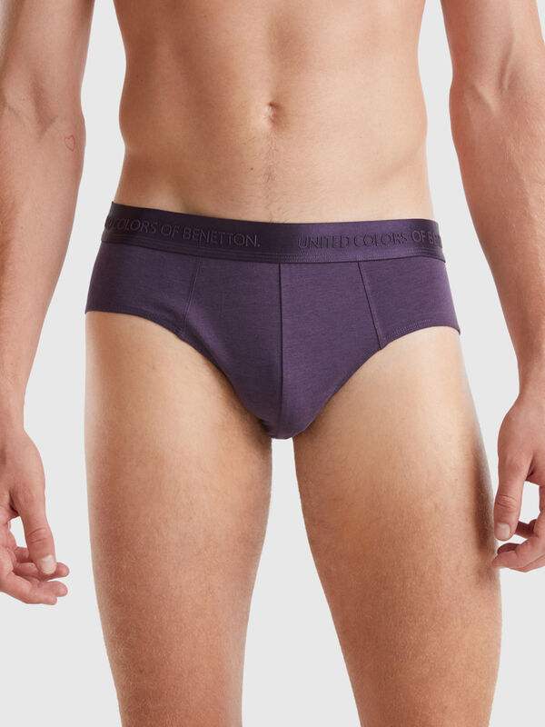 Slip en mélange de lyocell Homme