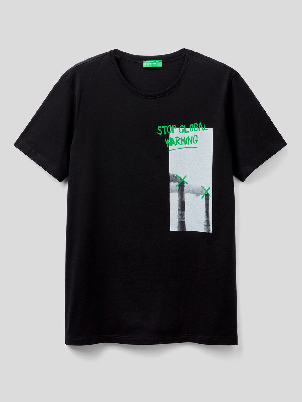 T-shirt in 100% cotone con slogan image number 1