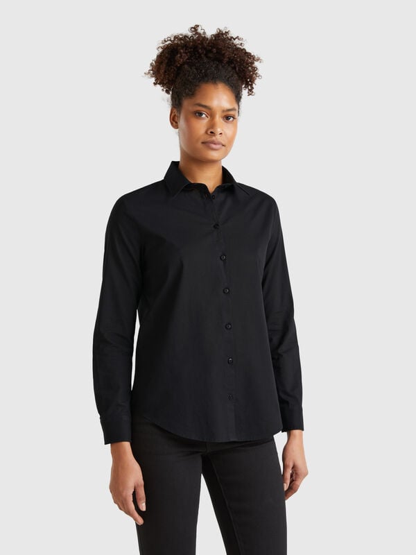 Camicia regular fit in cotone leggero Donna