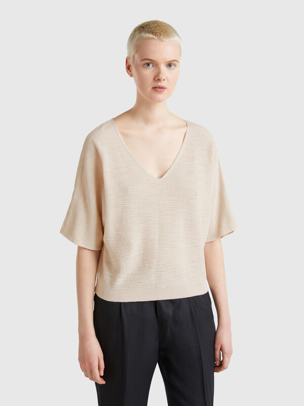 Pull court réversible Femme