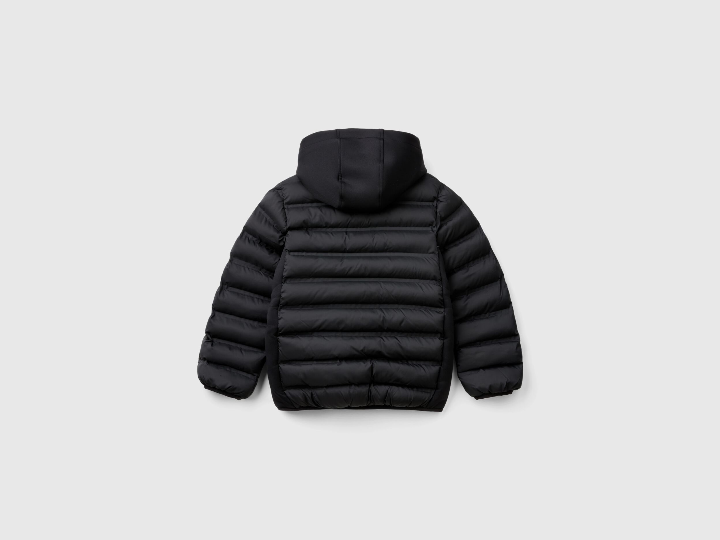 Jacket with neoprene details Black Benetton
