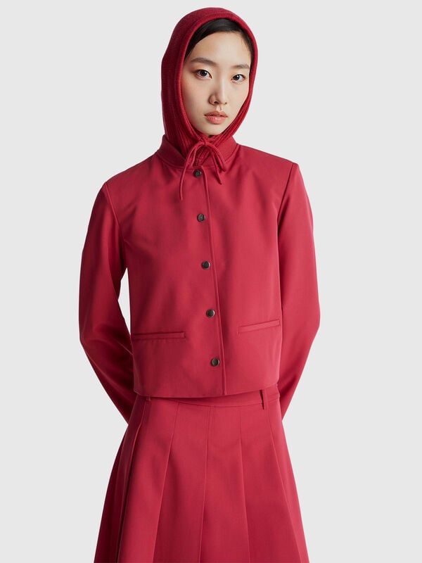 Jacke aus Stretch-Viskose-Mix Damen