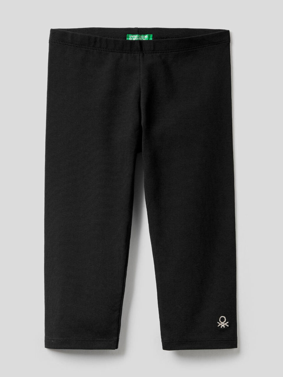 3/4 leggings in stretch cotton image number 1