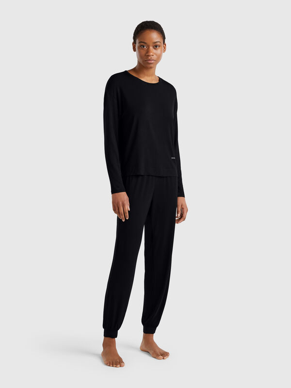 Hose aus Stretch-Modal Damen