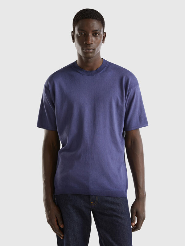 T-shirt in maglia over fit Uomo