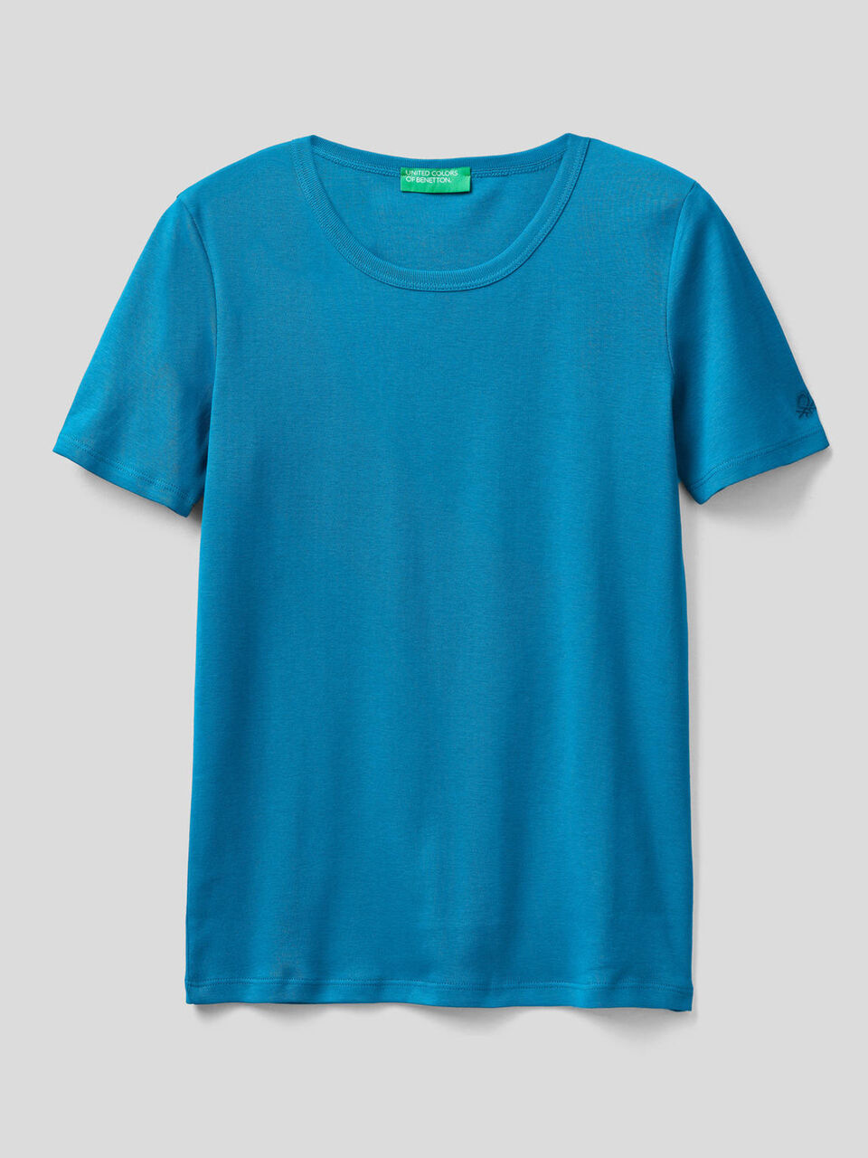 T-shirt in cotone a fibra lunga image number 1