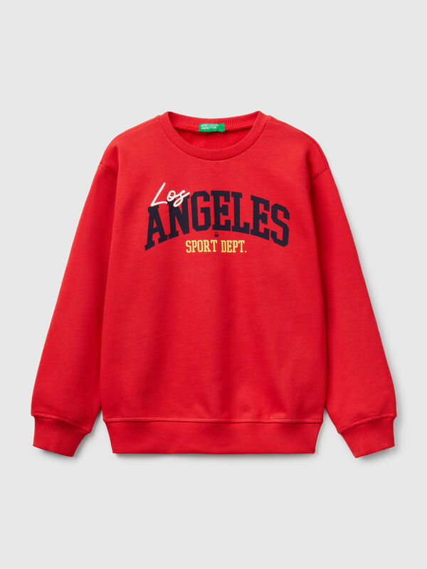 Sweatshirt aus 100 % Baumwolle mit Aufdruck Jungen