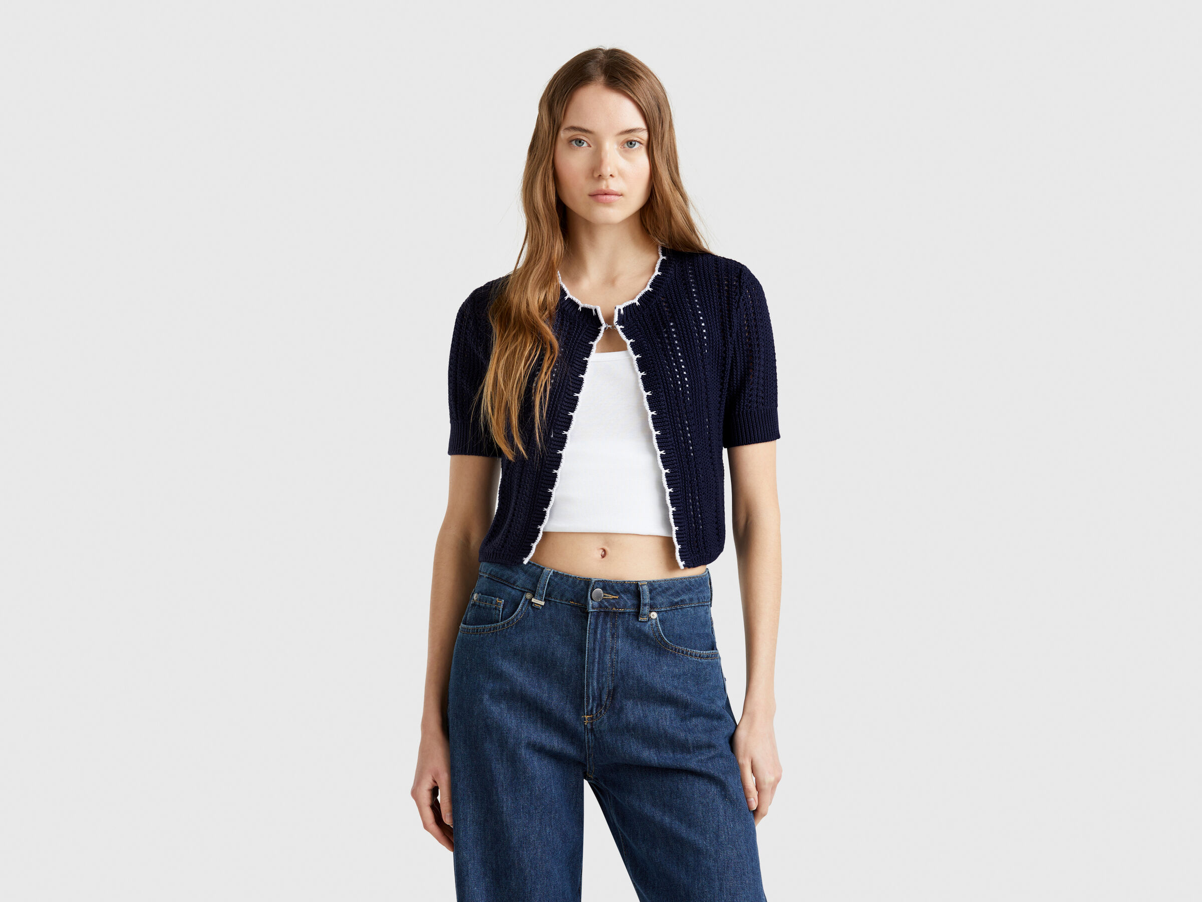 BUTTONED SWEATER H/S Women image number 0