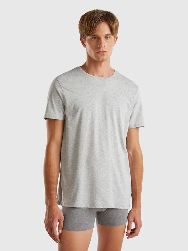 T-shirt en coton à longues fibres Homme