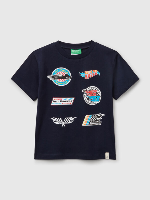 T-shirt Hot Wheels in cotone Bambino