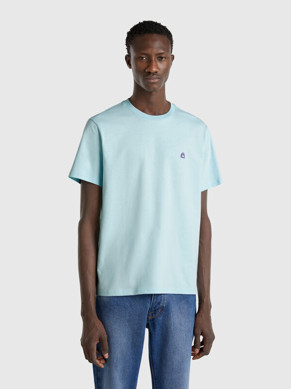Basic-T-Shirt aus Baumwolle Herren