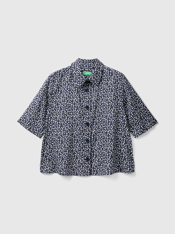 Short sleeve patterned shirt Women