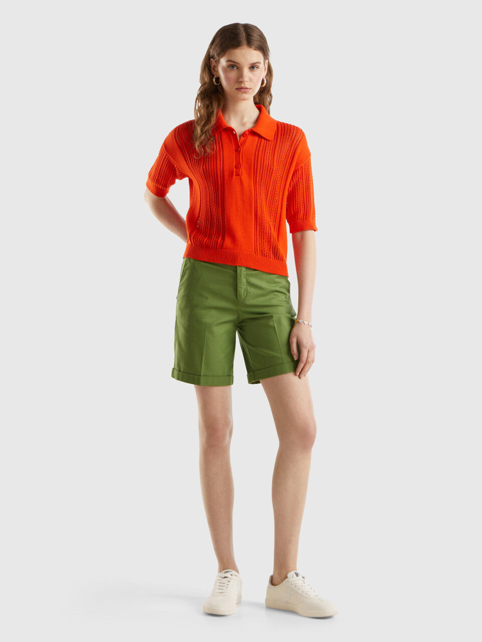 Bermuda en coton on sale femme
