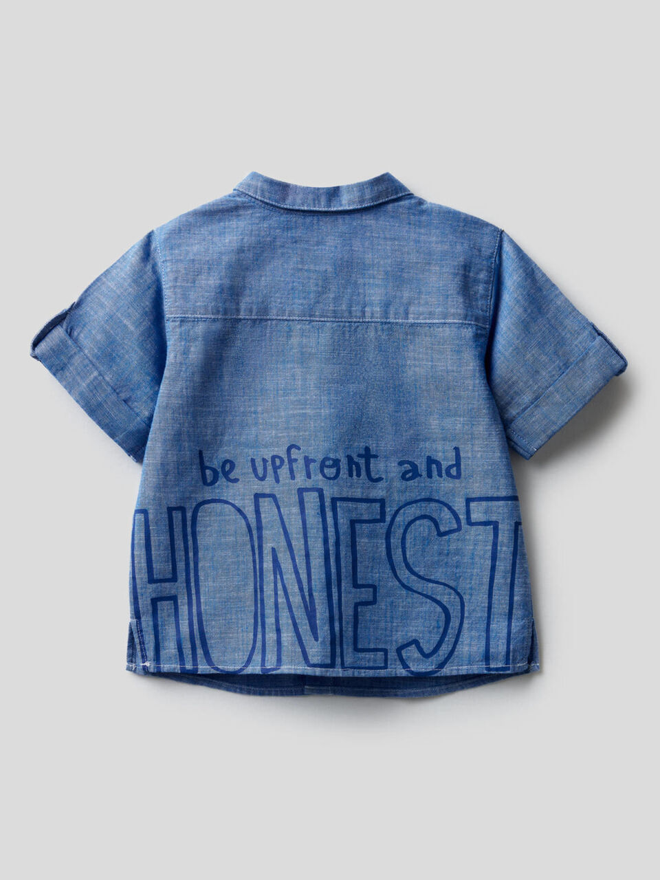 Camicia a manica corta con slogan image number 2