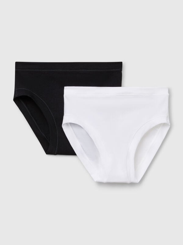 Due slip in cotone bio super stretch Bambina