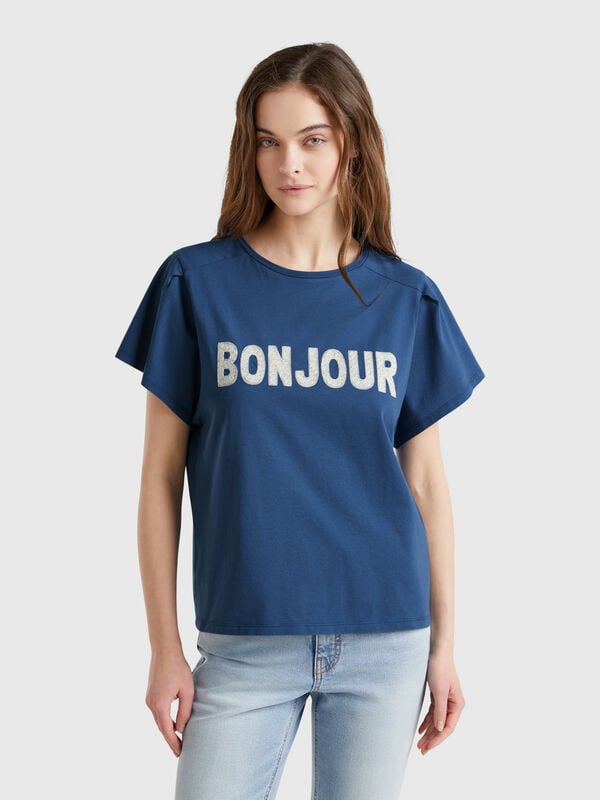 T-Shirt mit Stickerei Damen