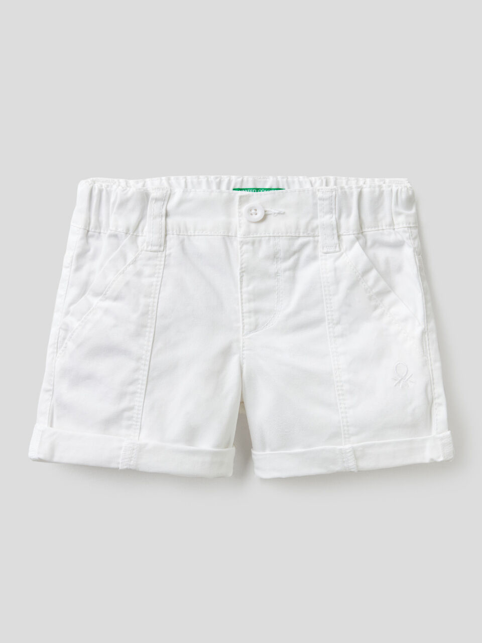 Bermuda in canvas di puro cotone Bambino image number 1