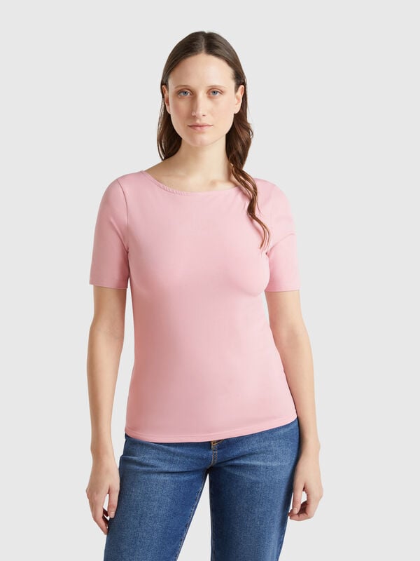 T-shirt coupe slim réversible Femme