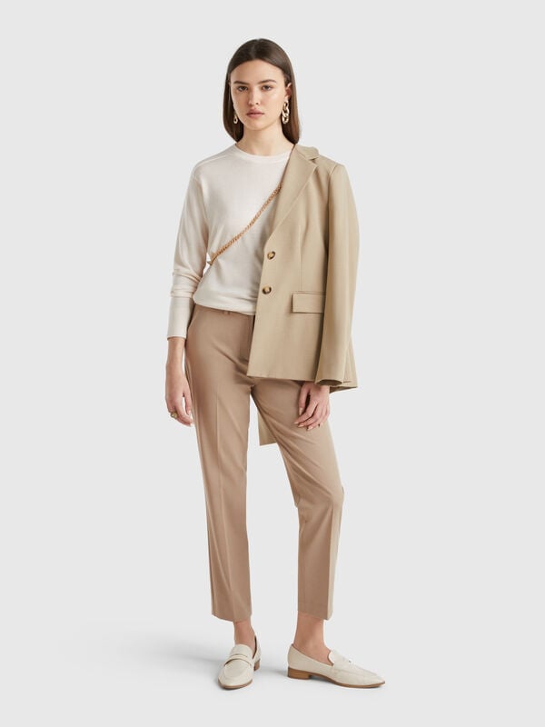 Fließende Slim-Fit-Hose Damen